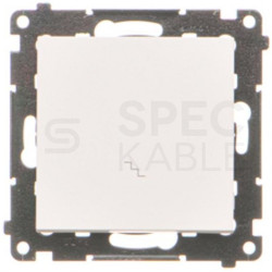 Łącznik schodowy pojedynczy SIMON 55 biały matowy 10AX Kontakt Simon TW6.01/111