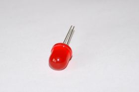 Dioda LED czerwona, 10 mm, 100-190 mcd, 50 st