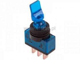 Przeł. hebel. samoch. podśw. 12V ( gałka kwadrat )