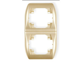 TREND Ramka pionowa 2 podwójna złoty 6RV-2 KARLIK