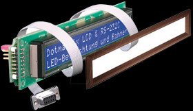 EA SER162-92NLEK LCD module, 2x16, H:6.7mm, ge/gn, w.Bel., serial