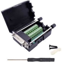 Quadrios 2010C253 D-SUB Socket 15 Pins Includes Screws 1 Set