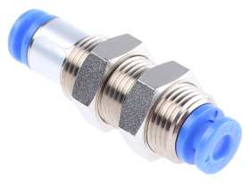 Złączka pneumatyczna Wciskane 4 mm Wciskane 4 mm SMC Adapter grodziowy do rur