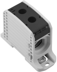 Potential distribution terminal, screw connection, 185 mm², 1 pole, 353 A, 8 kV, black, 2502790000