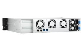 QNAP TS-855eU-RP-8G 8-zatokowy płytki serwer NAS, Intel Atom, 8GB RAM, 2x 2,5GbE RJ-45, RP, RACK