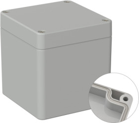 PC enclosure, (L x W x H) 82 x 80 x 85 mm, light gray (RAL 7035), IP66, 5U220500