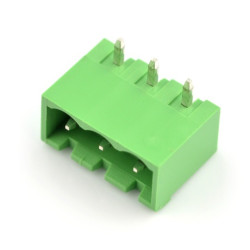 Listwa montażowa męska, 3-pinowa, raster 5,08mm, kątowa, zabudowana