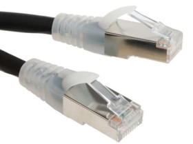 Kabel kategorii 6, Czarny, Wtyk RJ45/męski RJ45dł.: 2m, mat. koszulki: LSZH