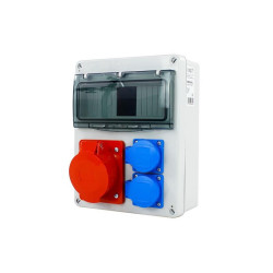 Rozdzielnica siłowa n/t 1x32A 5P 2x230V 8-mod. NBOX-8M.2 Next