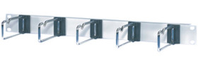 Organizator kabli, Cable Management Ring, do użytku z: Szafa 19 cali, materiał: Stal, l. pierścieni: 5, 115 x 44mm