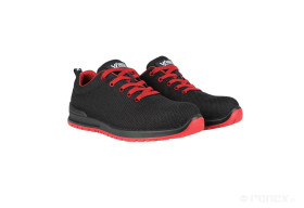 Buty ESD, Bezpieczne S1P, czarno-czerwone