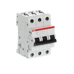 Wyłącznik nadprądowy MCB, Typ D, 3-biegunowy, 16A, 400V Szyna DIN, ABB S203L-D16, S203L