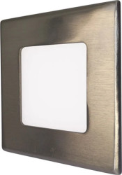 Oprawa downlight LED 3W 190lm 2800K/ciepła IP44/20 kwadratowy do wbudowania matowy chrom LED15 VEGA-S Matt Chrome 3W WW GXDW206