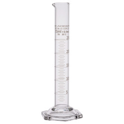 Academy Measuring Cylinder Hexagon Base 25ml Pack of 2