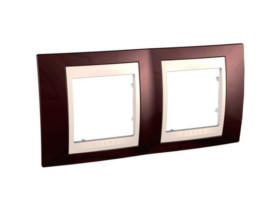 UNICA PLUS Ramka 2 podwójna pozioma lazur karminowy MGU6.004.551 SCHNEIDER ELECTRIC