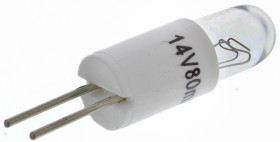 Oświetlenie wskaźnika 14 V Dwa styki bezbarwna 0.63 lm RS PRO rozmiar T1 1/4