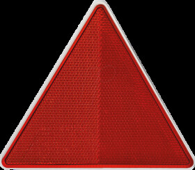 0035-0000 Trailer - reflector, triangular, red