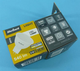 MR-16 12V WN GU-5,3 6W=44W 4000K 540lm