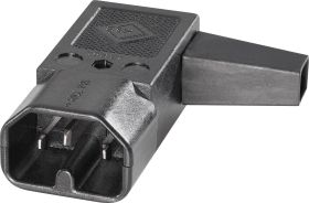 K & B 42R042211 Złącze męskie IEC 42R złącze męskie kątowe Łączna ilość styków: 2 + PE 10 A czarny 1 szt.