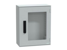 Obudowa hermetyczna natynkowa 530x430x200 mm drzwi transparentne zamek 3 punktowy IP66 Thalassa PLM NSYPLM54TVG SCHNEIDER ELECTR