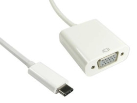 Adapter, do wyświetlaczy: 1, USB C, USB 3.1, VGA