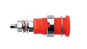 Gniazdo bananowe Męski Gwint M4 typ Gniazdo bananowe Niebieski 32A Schutzinger