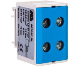 Złączka szynowa 2-torowa 1,5-50mm2 szaro-niebieska EURO multiOTL 50 2xAl/Cu 607050 BL 607050BL