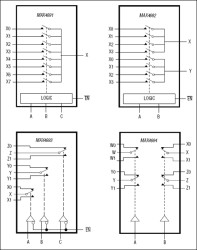 Low-Voltage 8:1 Mux/Dual 4:1 Mux/Triple SPDT/Quad SPDT in UCSP Package
