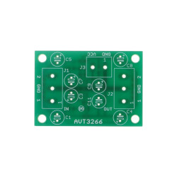 Miniaturowy przedwzmacniacz audio stereo z TL082 - dwukanałowy - PCB do projektu AVT 3266