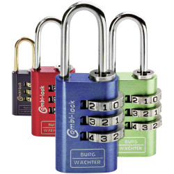 Burg W&#xE4;chter 88 20 F SB Duo Padlock Set Colourful Combination Lock