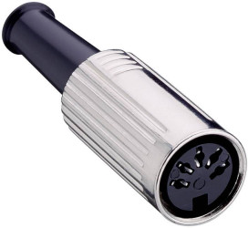 Złącze okrągłe DIN 0121 07-1 Lumberg 0121 07-1 złącze żeńskie proste Ilość styków: 7 srebrny 1 szt.