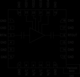 Low Noise Amplifier SMT, 28 - 36 GHz
