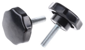 Pokrętło mocujące M8 długość gwintu: 30mm średnica pokrętła 44mm średnica gwintu: 8mm Z wieloma pokrętłami Kołek