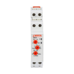 Timer Relay Szyna DIN 24 → 240 V ac, 24 → 48V dc DPST 2-stykowy Lovato SPST 0.1 s → 10min TM