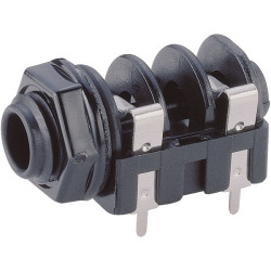 BKL 1109016 Jack Socket 6.35 mm 2 Pin Mono