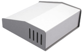 Aluminum enclosure, (L x W x H) 157 x 190 x 77 mm, gray, 515-0940