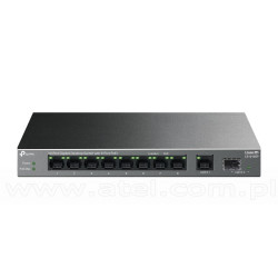 TP-Link LS1210GP, Switch niezarządzalny, 9x 10/100/1000 RJ-45, 1x slot SFP, PoE+, desktop