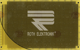 RE319-LF Prototyping board, FR4, spacing 2.54 mm, 64-pin
