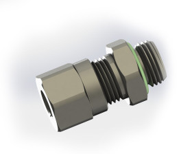 Adapter gwintowany prosty gwint – rura Żeńska BSP 1/4 BSP Wciskane 8 mm RS PRO Złączka prosta 1/4 in Male