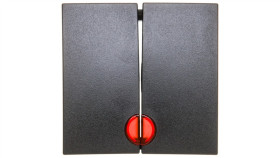 B.Kwadrat/B.3/B.7 Klawisz Podwójny Z Czerwoną Soczewką Antracyt 16271606