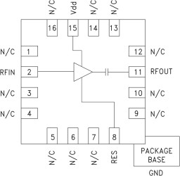 Low Noise Amplifier SMT, 3.1 - 3.9 GHz