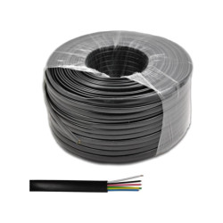 KABEL TELEFONICZNY 6C CZARNY 1mb