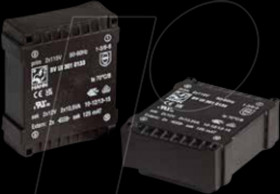 BVUI3040154 Hahn Printtransformator, BVUI30, UI30, 10VA, 2x115V, 2x12V, 2x41