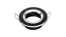 Oprawa Szmaragd Okrągła Stała Czarna