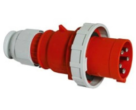 Wtyczka QUICK-CONNECT TE Plus z zintegrowanym zadławieniem MULTI-GRIP 63A 4p 400V 6h IP67 210762