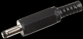 DC plug 1.7 mm/4.0 mm/9.5 mm straight