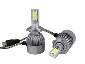LED H7 ZESTAW 12V 2X36W 76000LM