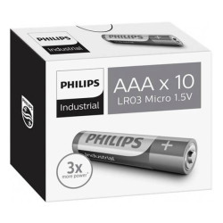 Philips 345 Industrial LR03 AAA Battery Alkali-Manganese 10 pcs