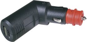 Podwójna wtyczka kątowa USB-C/a 12 V/5V ProCar Winkelbarer Doppel USB-C/A Ladestecker 12 V/5V Obciążalność prądu maks.=3