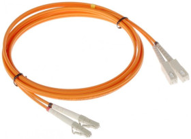 Patchcord światłowodowy wielomodowy PC-2LC/2SC-MM-2 2m